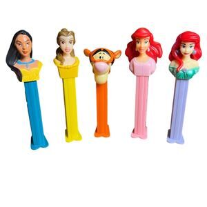 Disney Princess Lot of 6 Vintage PEZ Dispensers | Tigger‎ Ariel Belle Pocahontas
